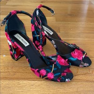 Embroidered Steve Madden Heels
